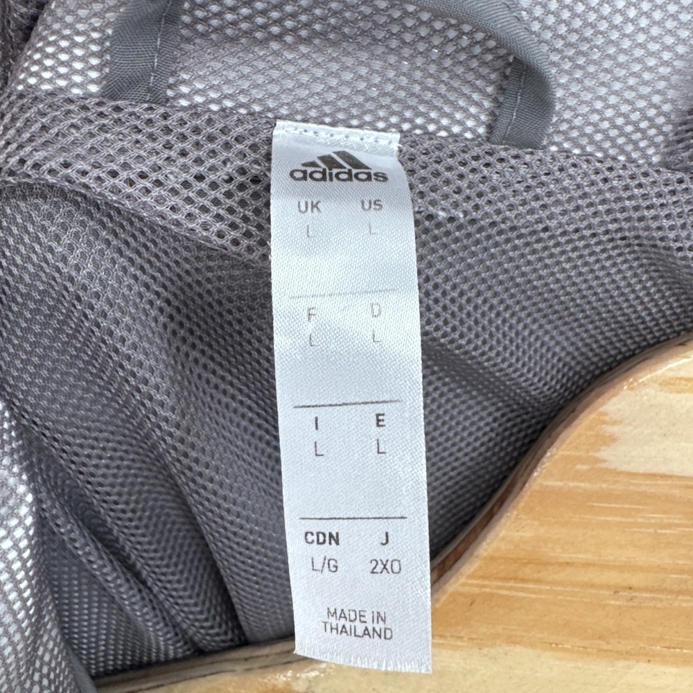 Adidas North Carolina FC Soccer Windbreaker Jacket Grey Mens Large Aeroready - Picture 5 of 8